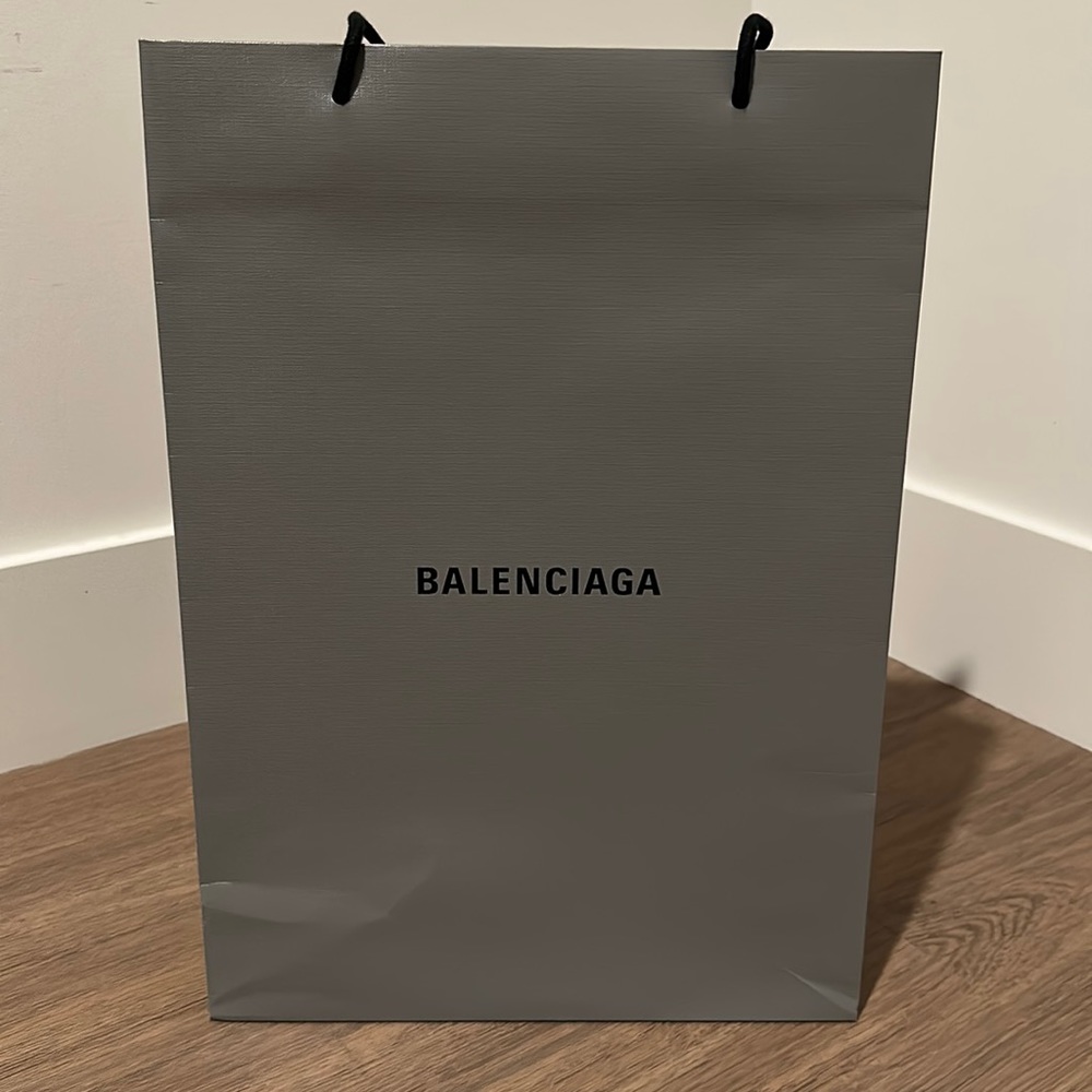 Balenciaga empty shopping bag